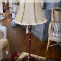 DL13. Red painted table lamp. 